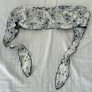 Strapless Embroidered Bikini Top